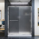 DreamLine Infinity-Z Frameless Sliding Shower Door, Frosted Glass, 56"-60"