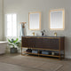 Donostia Vanity With Ceramic Undermount Sink, North American Light Walnut, 72"