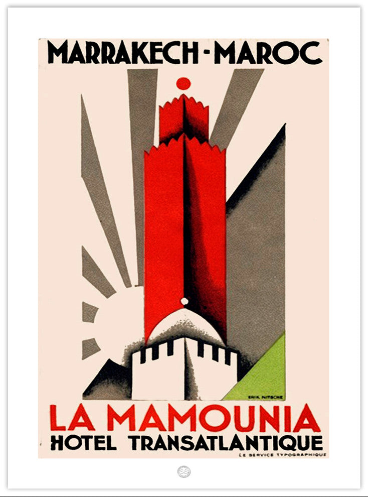 Contemporary Modern Transitional Fine Art,  LA MAMOUNIA, MARRAKESH