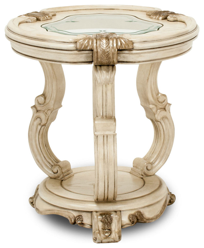 Platine de Royale Chair Side Table - Champagne