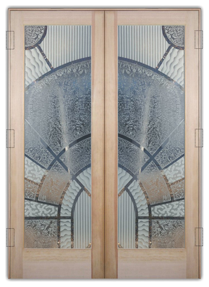 Interior Prehung Door or Interior Slab Door - Matrix Arcs - Douglas Fir...