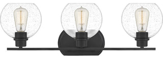 Quoizel PRUS8626MBK Three Light Bath, Matte Black Finish