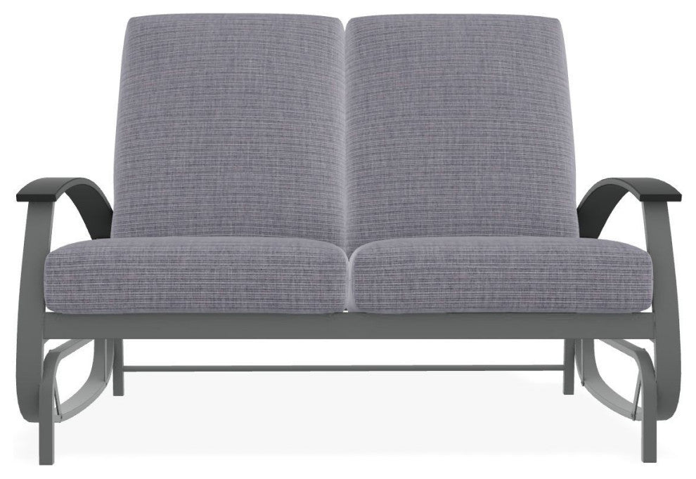 Belle Isle Cushion Deep Seating 2-Seat Glider, Proven Ash/Graphite