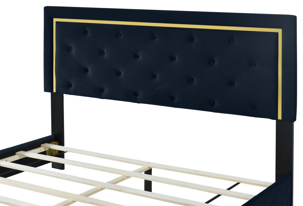 Gewnee Queen Size Upholstered Platform Bed