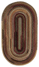 Capel Eaton Burgundy 0442_575 Braided Rugs - 27" X 48" Oval