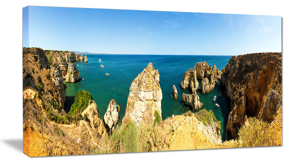 "High Cloudy Mountains Panorama" Oversized Beach Wall Art, 1 Panel, 60"x28"