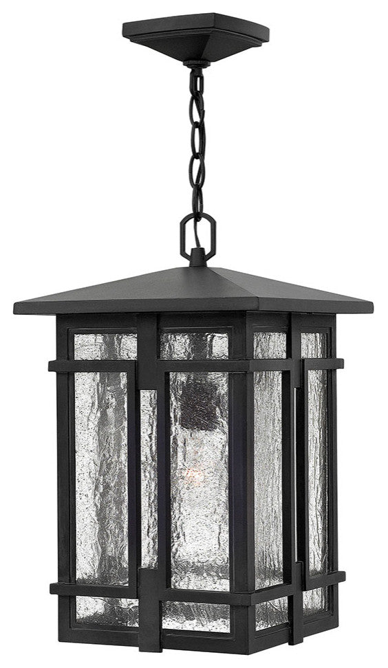 Tucker 1-Light Outdoor Pendant, Museum Black