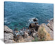 "Blue Waters At Crimean Peninsula Beach" Seascape Wall Art, 20"x12"