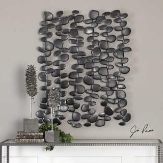Uttermost 04144 34 Inch x 40 Inch Skipping Stones Iron - Charcoal