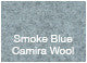 Harput Wood Chair, Solid Beech Walnut Base, Smoke Blue Camira Wool