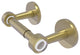 Clearview Two Post Toilet Tissue Holder, Satin Brass