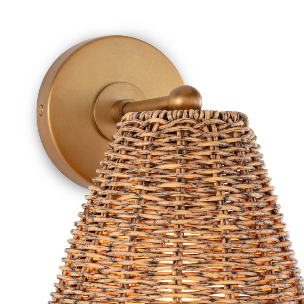 Regina Andrew Kismet Hanging Sconce, Natural Brass, Brass