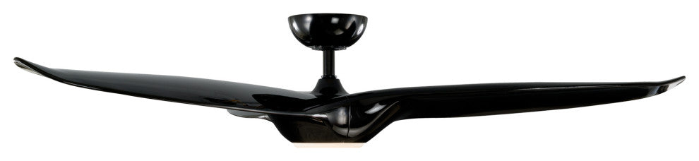 Morpheus III 60" Indoor/Outdoor Smart Ceiling Fan, Gloss Black, 3500K Light Kit