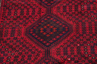 Consigned, Bordered Persian Tribal Handmade Oriental Vintage Area Rug, 7 X 10