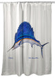 Betsy Drake Sailfish Shower Curtain