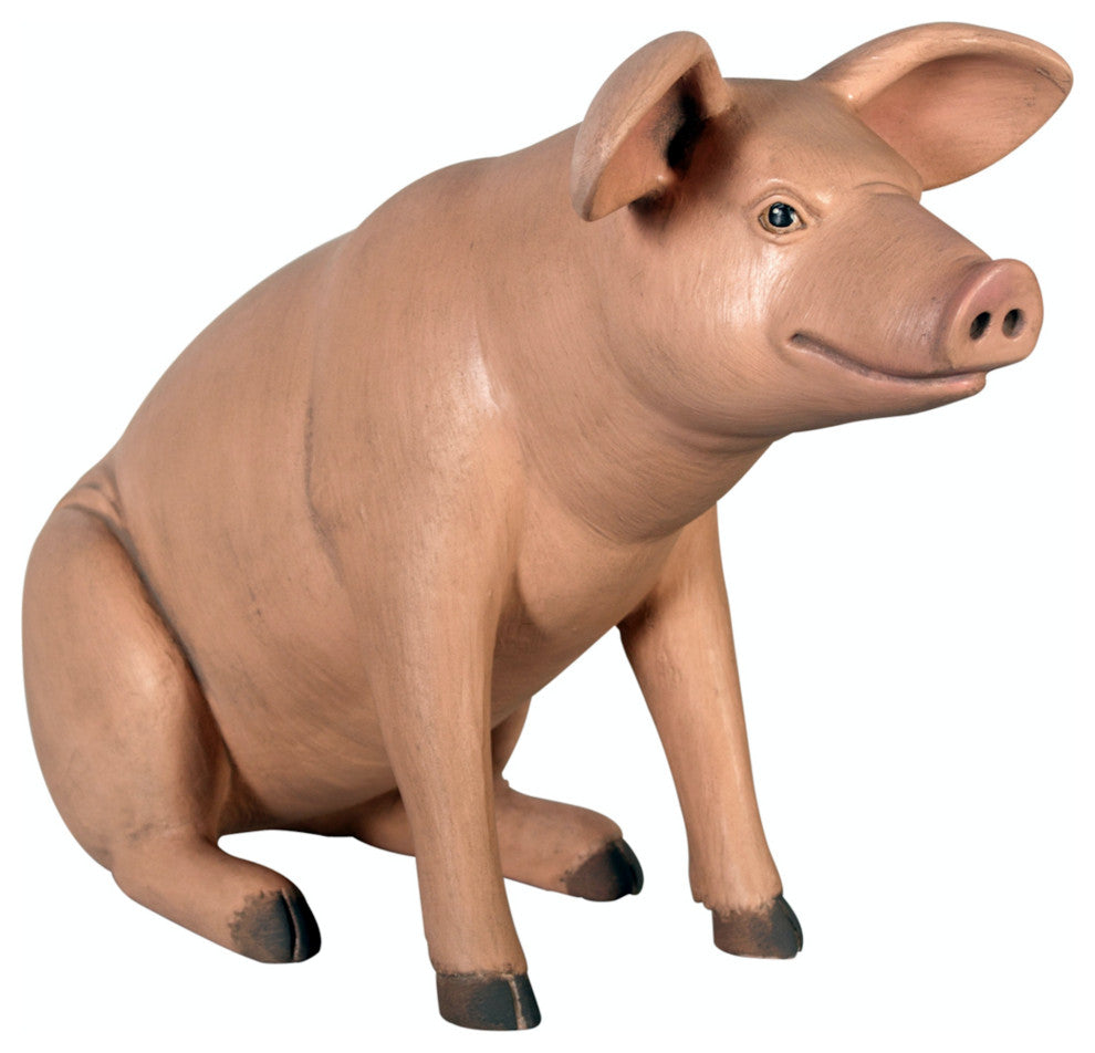 Sitting in Hog Heaven Pig Statue