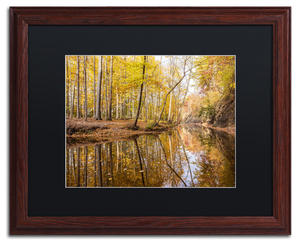 Jason Shaffer 'Beaver Creek 3' Matted Framed Art, Wood Frame, Black Mat, 20x16