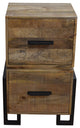 Anaheim Katy Filing Cabinet in Modern Brown Finish on Solid Wood