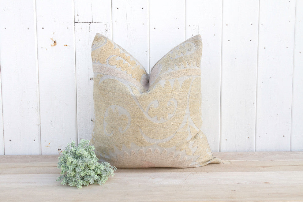 Nomadic Large Vintage Suzani Pillow