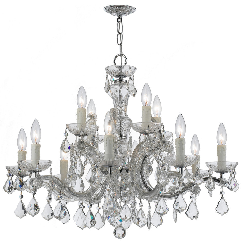 Crystorama Lighting Group 4379-CL-MWP Maria Theresa 12 Light 30"W - Polished