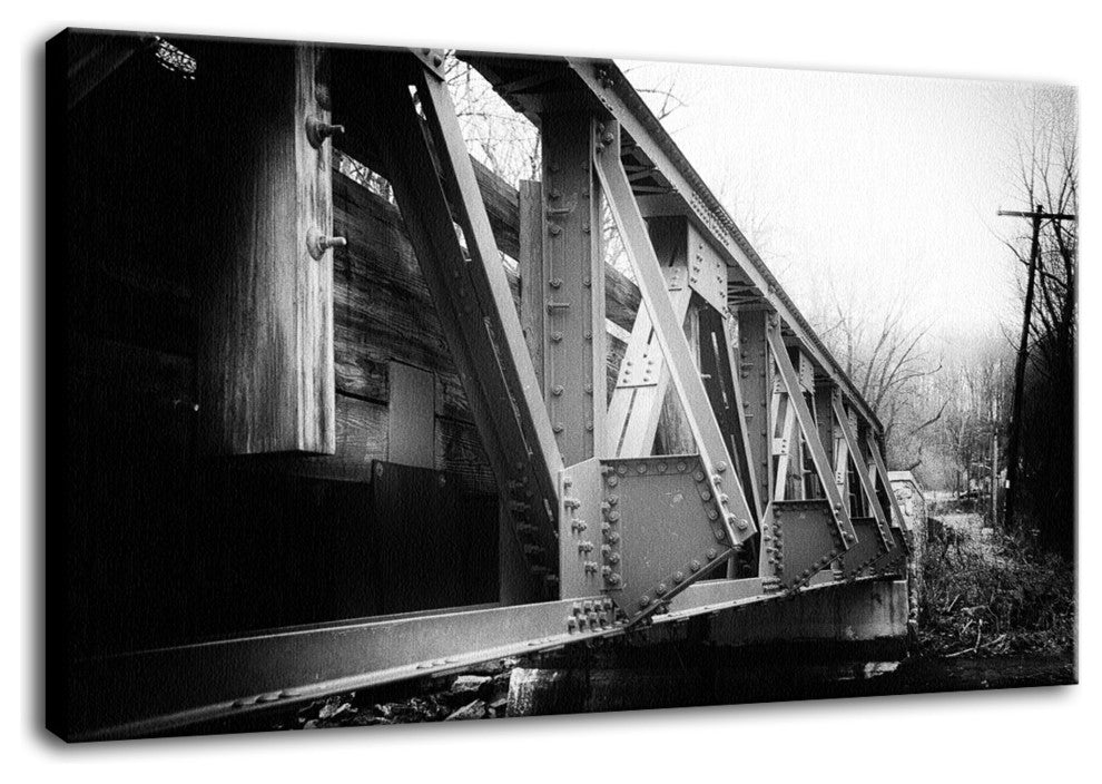 White Clay Creek Bridge Landscape Photo Canvas Wall Art Print, 18" X 24"