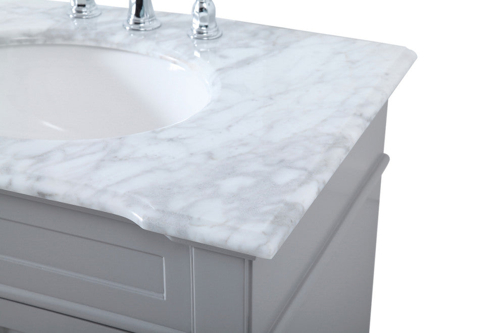 Home Living 72" Double Bathroom Vanity Set, Gray