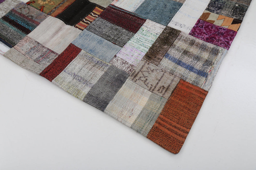 Rug N Carpet - Handmade Turkish 5' 7'' x 7' 10'' Vintage Patchwork Kilim Rug