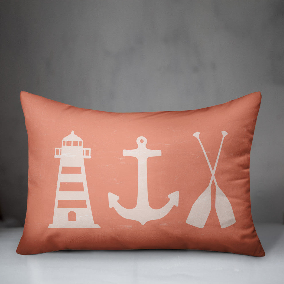 Coastal Icons Coral 14x20 Pillow