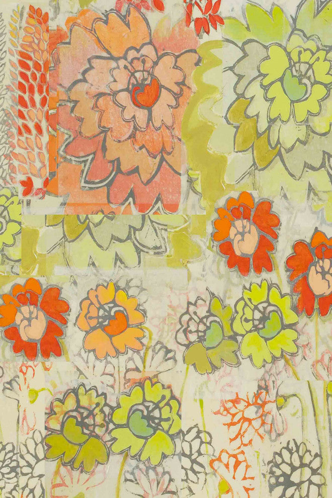 "Big Orange III" Painting Print on Wrapped Canvas