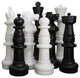 Giant Chess Pieces Complete Set, 37" Tall, White and Black, MegaChess