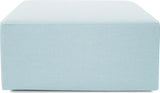 Universal Square Ottoman Howard Elliott 36" Breeze Blue Sunbrella