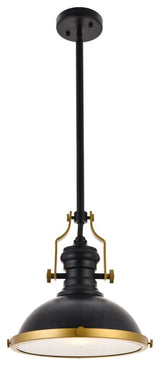 Edith 1-Light Matte Black Pendant
