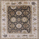 Ahgly Company Indoor Square Mid-Century Modern Area Rugs, 3' Square