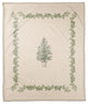 Garlan Border Christmas Tree 2 50x60 Coral Fleece Blanket