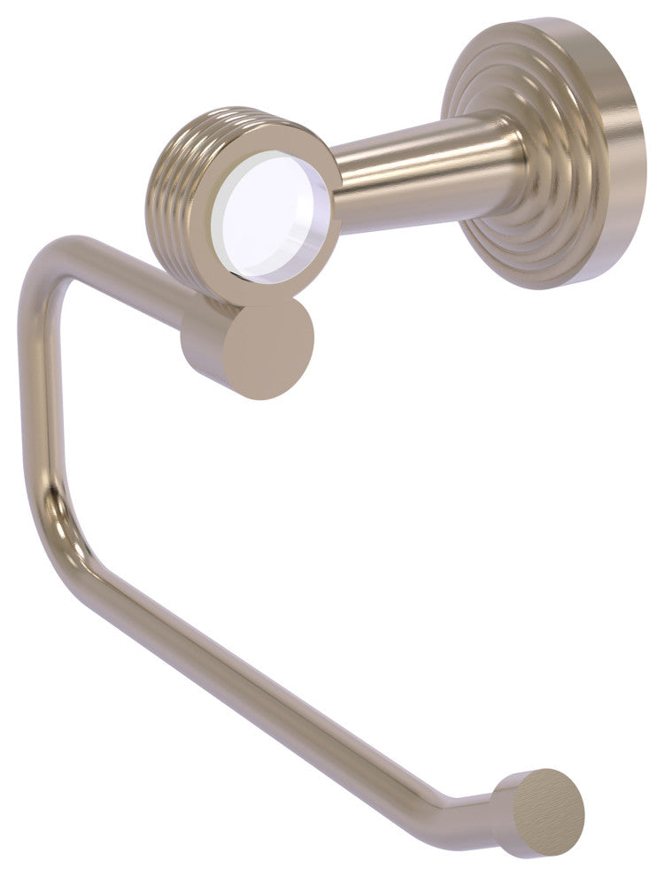 Pacific Beach Euro Style Groovy Accent Toilet Tissue Holder, Antique Pewter