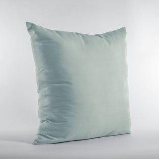 Aqua Solid Shiny Velvet Luxury Throw Pillow, Double sided 20"x26" Standard