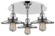 Ballston Urban-3 Light 20" Flush Mount-2" H-Polished Chrome Shade