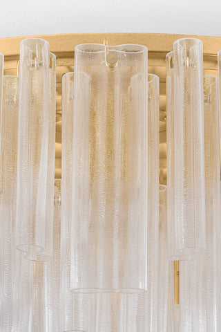 Corbett Lighting Varenna Semi Flush, Vintage Gold Leaf, 48"Dx28.5"H