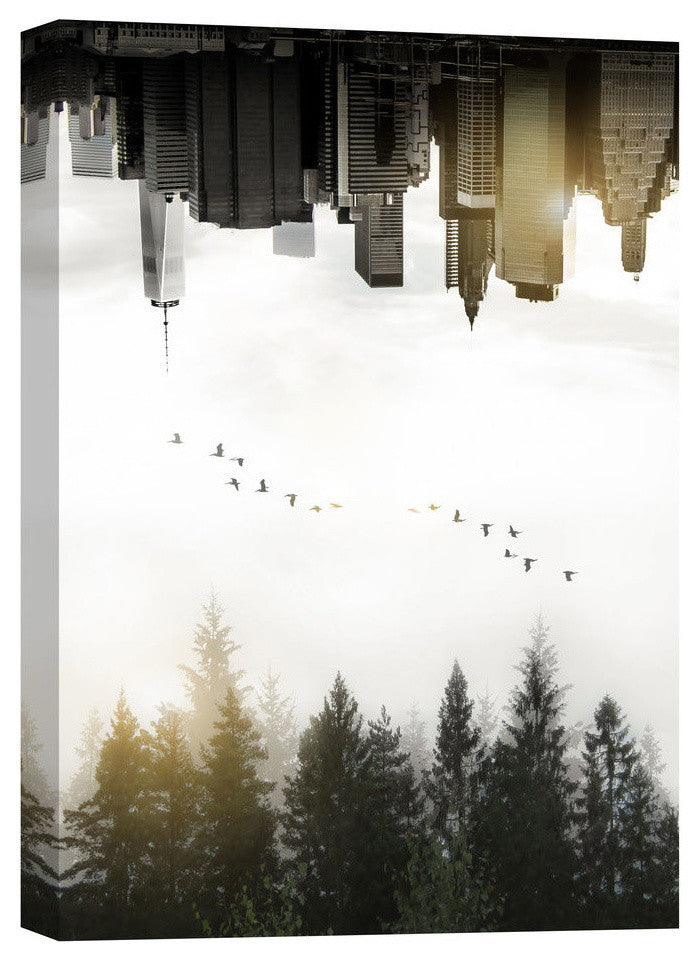 Cortesi Home "Duality" by Nicklas Gustafsson, Giclee Canvas Wall Art, 40"x60"