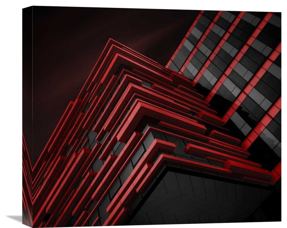 "Blood Stream" Stretched Canvas Giclee by Nadav Jonas, 22x19"