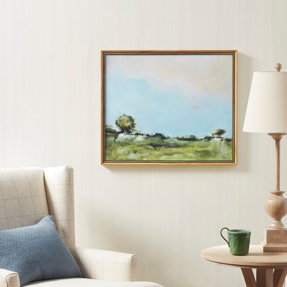Martha Stewart Across The Plains 2 Framed Gel Coated Canvas
