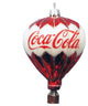 Licensed Coca-Cola Balloon Ornament Glass Hot Air Basket Beverage Cc4131