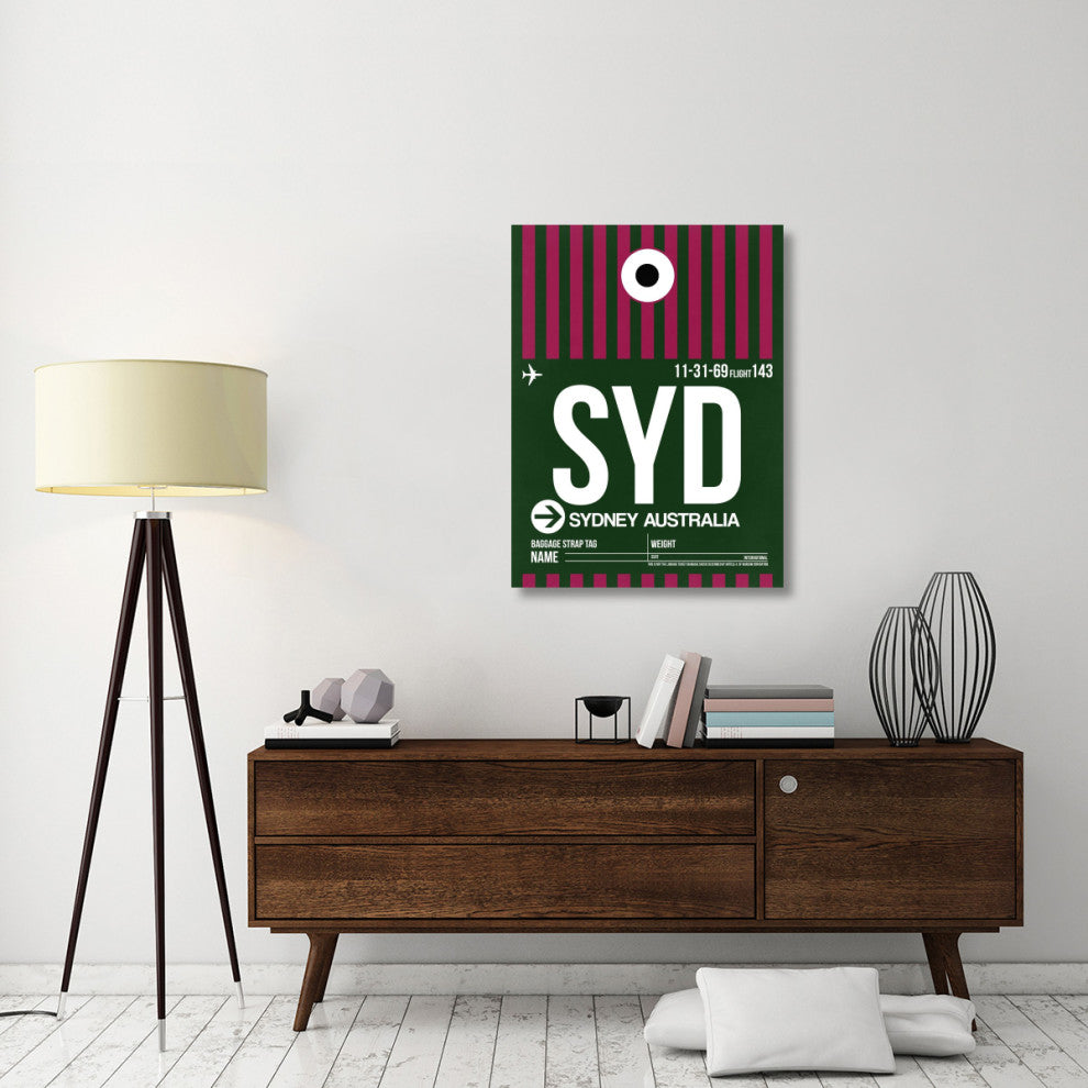"SYD Sydney Luggage Tag 2" Fine Art Print