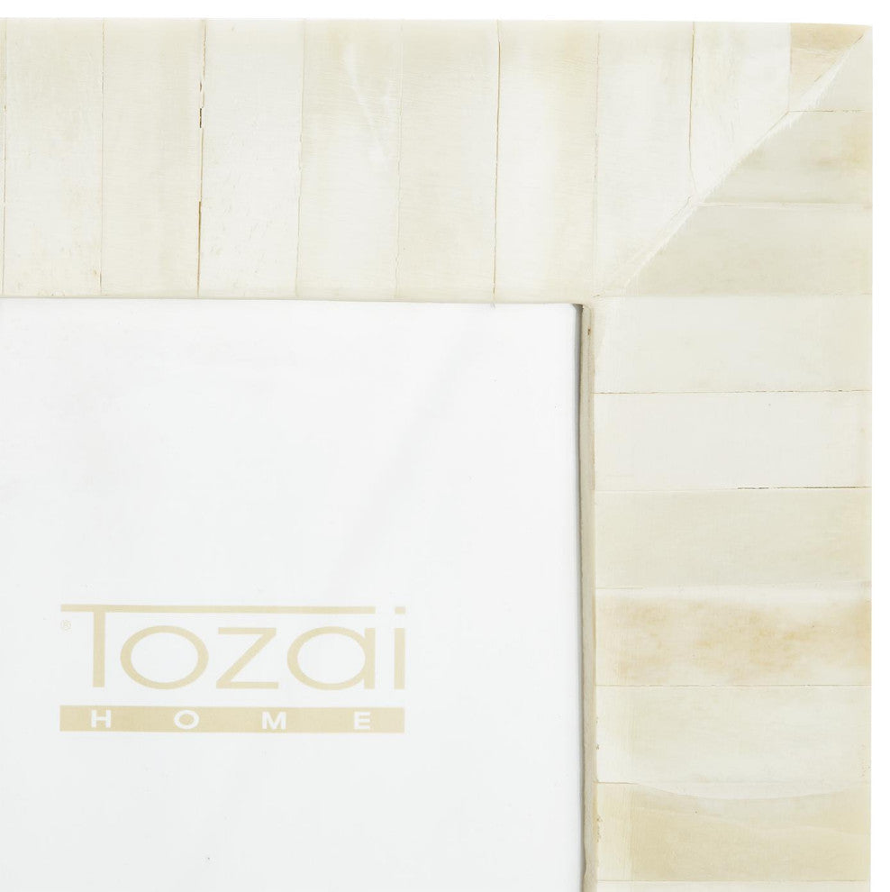 Two's Company Plaza Ivory Tile Photo Frames, Set of 2