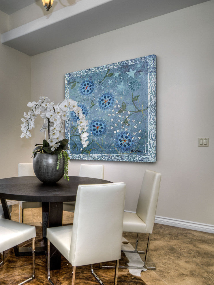 "Eves Flowers II" Painting Print on Canvas by Evelia