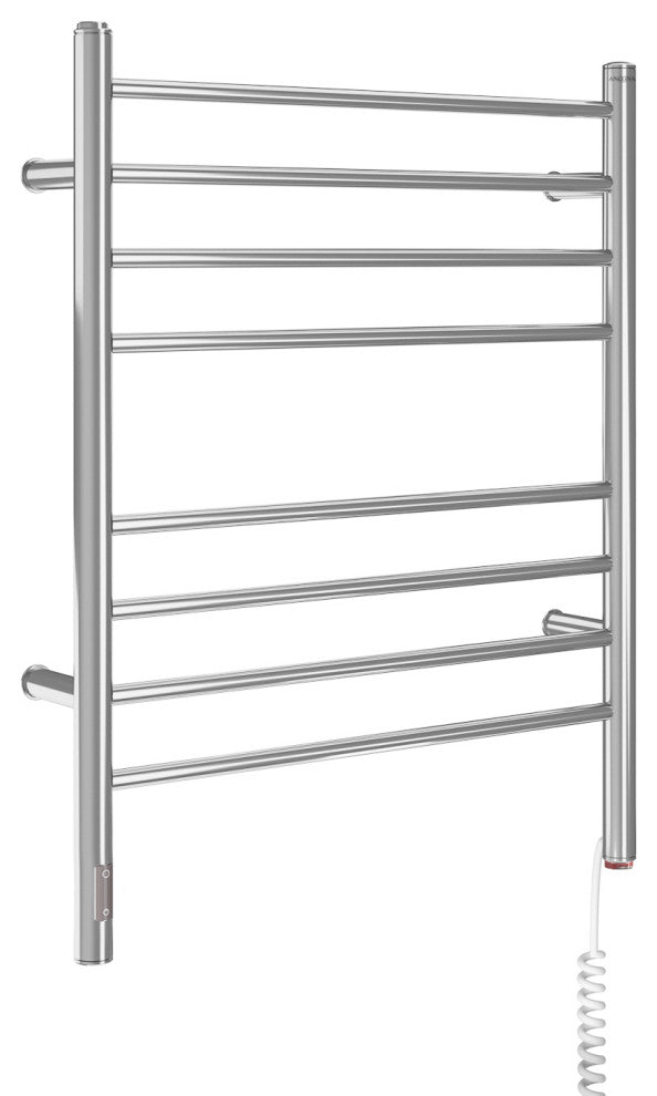 Ancona Prestige 8-Bar Polished Stainless Steel Towel Warmer With On-Board Timer