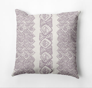 Central Comb Outdoor Pillow, Purple, 14"x20"