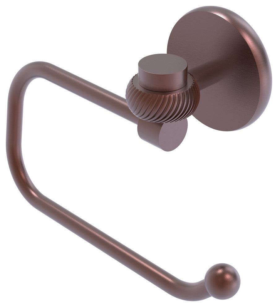 Satellite Orbit One Euro Twist Accent Toilet Tissue Holder, Antique Copper