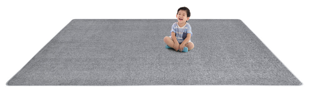 Kid Essentials Rug, Endurance, Silver, 12'x6'