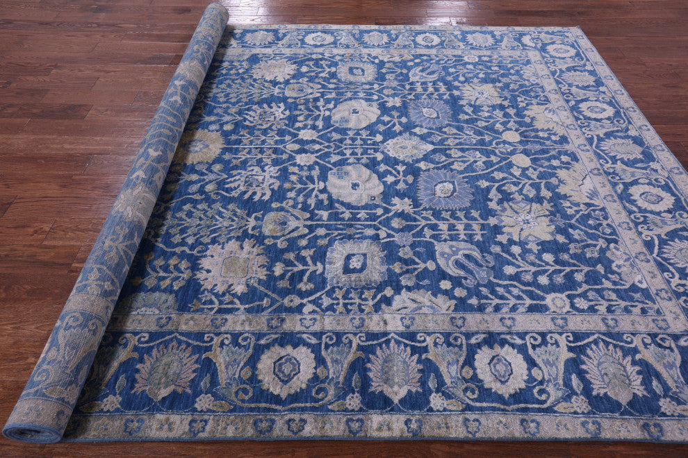 Persian Wool & Silk Hand-Knotted Rug 8' 0" X 10' 6" - Q15974